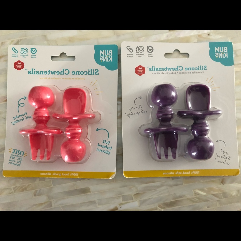 Bumkins baby fork and spoon.